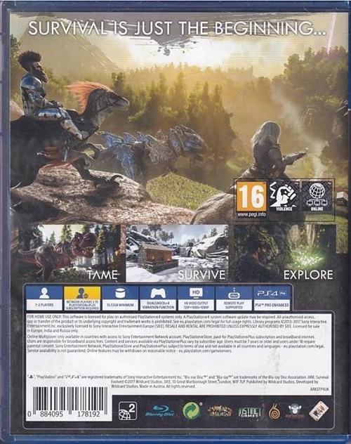 Ark - Survival Evolved - PS4 (B Grade) (Genbrug)